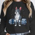 Boston Terrier Weightlifting Deadlift Men Fitness Gym Unisex Sweatshirt, novelty gifts, funny gifts