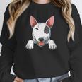Bull Terrier Pocket Bull Terrier Peeking Out Pocket Unisex Sweatshirt, novelty gifts, funny gifts