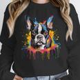 Colorful Boston Terrier Dog For Men Women Kids Unisex Sweatshirt, novelty gifts, funny gifts