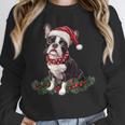 Cute Boston Terrier Dog Christmas Merry X-Mas Graphic Unisex Sweatshirt, novelty gifts, funny gifts