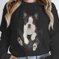 Dog Lovers Boston Terrier In Pocket Dog Face For Men Women Kids Unisex Sweatshirt, novelty gifts, funny gifts