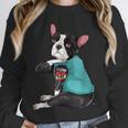 Father's Day Gift Dog Dad Boston Terrier i Love Dad Tattoo Unisex Sweatshirt, novelty gifts, funny gifts