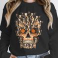 Halloween Costume Skull Boston Terrier Dog Lover For Men Women Kids Unisex Sweatshirt, novelty gifts, funny gifts