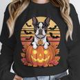 Halloween Retro Boston Terrier Unisex Sweatshirt, novelty gifts, funny gifts