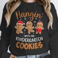 Hangin My Kindergarten Cookie Gingerbread Christmas Teacher For Men Women Kids Unisex Sweatshirt, novelty gifts, funny gifts