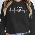 Heartbeat Dog Paw Unisex Sweatshirt, novelty gifts, funny gifts