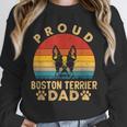 Proud Boston Terrier Dad Dog Owner Fathers Day Men Women Kids Unisex Sweatshirt, novelty gifts, funny gifts