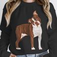 Red Boston Terrier Dog Unisex Sweatshirt, novelty gifts, funny gifts