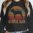 Retro Boston Terrier Dad Dog Owner Pet Bostie Father Unisex Sweatshirt, novelty gifts, funny gifts