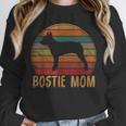 Retro Boston Terrier Mom Dog Mother Pet Bostie Mama Unisex Sweatshirt, novelty gifts, funny gifts
