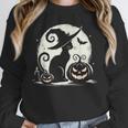 Scary Halloween Cat Costume Retro Cat Moon For Men Women Kids Unisex Sweatshirt, novelty gifts, funny gifts