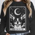 Tarot Card Vintage Crescent Moon Boston Terrier Dog Mom Unisex Sweatshirt, novelty gifts, funny gifts