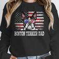 Vintage Boston Terrier Dad American Flag Father's Day Unisex Sweatshirt, novelty gifts, funny gifts