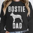 Vintage Boston Terrier Dad Dog Daddy Bostie Father Unisex Sweatshirt, novelty gifts, funny gifts