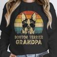 Vintage Boston Terrier Grandpa Dog Lovers Father's Day Unisex Sweatshirt, novelty gifts, funny gifts