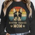 Vintage Boston Terrier Mom Dog Lovers Mother's Day Unisex Sweatshirt, novelty gifts, funny gifts