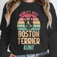 Worlds Best Boston Terrier Aunt Unisex Sweatshirt, novelty gifts, funny gifts