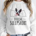 Boston Terrier Dog Lovers Sleepshirt Apparel Men Women Unisex Sweatshirt, novelty gifts, funny gifts