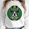 Boston Terrier Dog St Patricks Day Irish Pet Lover Men Women Kids Unisex Sweatshirt, novelty gifts, funny gifts
