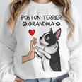 Boston Terrier Grandma Mother's Day Dog Mom Unisex Sweatshirt, novelty gifts, funny gifts