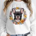 Boston Terrier Mom Floral Bostie Dog Lover Flowers Cute Unisex Sweatshirt, novelty gifts, funny gifts