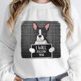 Boston Terrier Mug Shot Guilty Dog Unisex Sweatshirt, novelty gifts, funny gifts