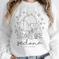Cool Vintage Cactus Sedona Arizona Camping Souvenir Unisex Sweatshirt, novelty gifts, funny gifts
