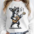 Dog Playing Guitar Singing Boston Terrier For Men Women Girls Kids Unisex Sweatshirt, novelty gifts, funny gifts