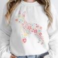 Floral FLower Boston Terrier Mom Grandma Unisex Sweatshirt, novelty gifts, funny gifts