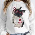 Girls I Heart Mom Love Mama Boston Terrier Dog Lover Unisex Sweatshirt, novelty gifts, funny gifts
