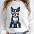 USA Flag Boston Terrier Best Dog Mom Ever 2025 Unisex Sweatshirt, novelty gifts, funny gifts