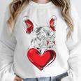 Valentine's Day Boston Terrier Dog Vector Unisex Sweatshirt, novelty gifts, funny gifts