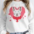 Valentine's Day Boston Terrier Heart Unisex Sweatshirt, novelty gifts, funny gifts