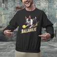 Ballaholic Boston Terrier Dog Chasing Bostie Ball Unisex Sweatshirt, gift for family, gift for coworker