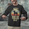 Best Dog Father Dad Vintage Boston Terrier For Men Women Unisex Sweatshirt, Boston Terrier Dad Sweatshirts, gift for family, gift for coworker