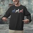 Boston Terrier 4th Of July Dog Patriotic USA Flag Man Woman Unisex Sweatshirt, Patriotic Boston Terrier Sweatshirts, Boston Terrier 4th Of July Sweatshirts, gift for family, gift for coworker