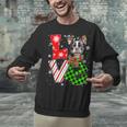 Boston Terrier Christmas Tree Lights Santa Dog Xmas For Men Women Kids Unisex Sweatshirt, Boston Terrier Christmas Sweatshirts, gift for family, gift for coworker
