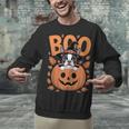 Boston Terrier Costume On Pumpkin Halloween Boston Terrier Unisex Sweatshirt, Boston Terrier Halloween Sweatshirts, gift for family, gift for coworker