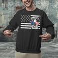 Boston Terrier Dog 4th Of July US American Flag Patriotic Unisex Sweatshirt, American Boston Terrier Sweatshirts, Patriotic Boston Terrier Sweatshirts, Boston Terrier 4th Of July Sweatshirts, gift for family, gift for coworker