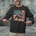 Boston Terrier Dog 4th Of July USA American Flag Patriotic Unisex Sweatshirt, American Boston Terrier Sweatshirts, Patriotic Boston Terrier Sweatshirts, Boston Terrier 4th Of July Sweatshirts, gift for family, gift for coworker