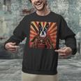Boston Terrier Dog Japanese Art Samurai Ukiyo-e Unisex Sweatshirt, gift for family, gift for coworker