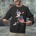Boston Terrier Dog Merica 4th Of July Usa American Flag Men Unisex Sweatshirt, American Boston Terrier Sweatshirts, Boston Terrier 4th Of July Sweatshirts, gift for family, gift for coworker