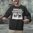 Boston Terrier Dog Official Sleep Pajamas Nightgown Unisex Sweatshirt, gift for family, gift for coworker