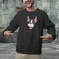Boston Terrier Dog In The Pocket Boston Terrier For Men Women Girls Kids Unisex Sweatshirt, gift for family, gift for coworker
