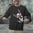 Boston Terrier Dog From Side Boston Bull Unisex Sweatshirt, gift for family, gift for coworker