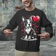 Boston Terrier Dog Valentine's Day Dog Owner Unisex Sweatshirt, gift for family, gift for coworker