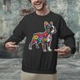 Boston Terrier Floral Vintage Dog Mom Distressed Men Women Kids Unisex Sweatshirt, Boston Terrier Mom Sweatshirts, gift for family, gift for coworker