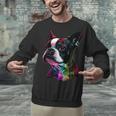 Boston Terrier Lovers Colorful Pop Art Boston Terrier Unisex Sweatshirt, gift for family, gift for coworker