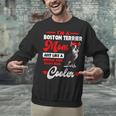 Boston Terrier Mom American Gentleman Dog Mother's Day Unisex Sweatshirt, Boston Terrier Mom Sweatshirts, American Boston Terrier Sweatshirts, gift for family, gift for coworker
