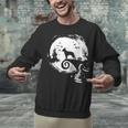 Boston Terrier And Moon Halloween Costume Dog Lover Unisex Sweatshirt, Boston Terrier Halloween Sweatshirts, gift for family, gift for coworker